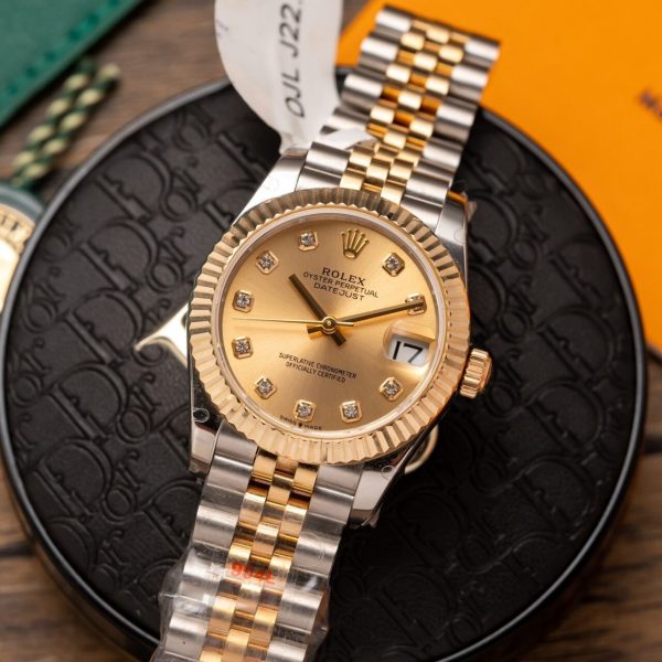 Rolex DateJust Best Replica Watch Gold Wrapped Jubilee Strap GM Factory 31mm