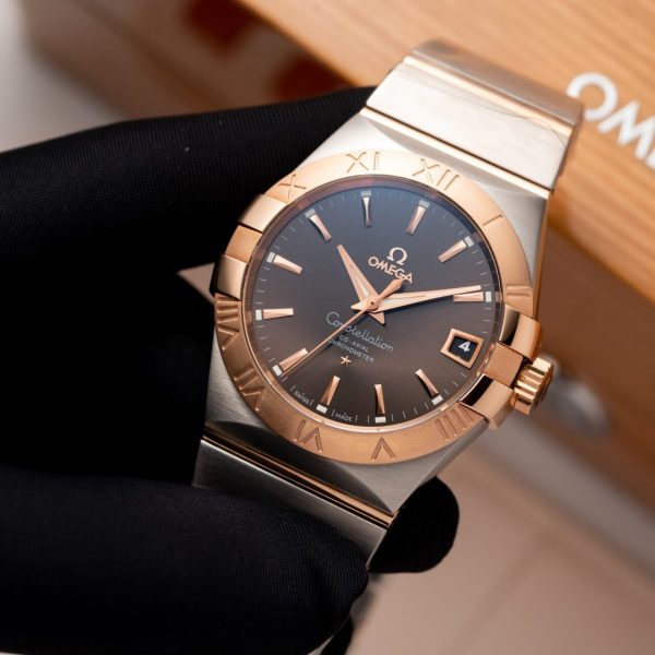 Omega Constellation Brown Dial Replica Watch VS Factory 38mm