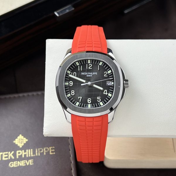 Patek Philippe Replica Watch Aquanaut 5167A Red Rubber Strap 3K Factory 40mm