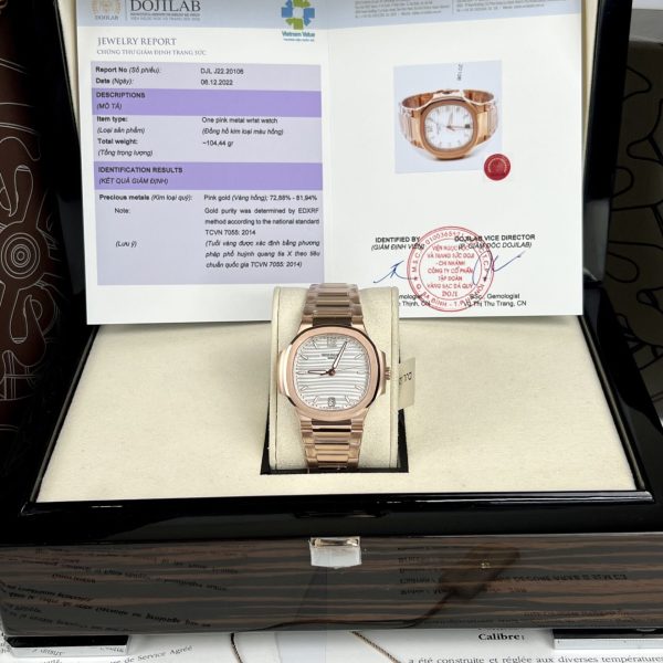 Patek Philippe Best Replica Watch Nautilus 7118 Gold Wrapped White Dial 3K Factory 35.2mm