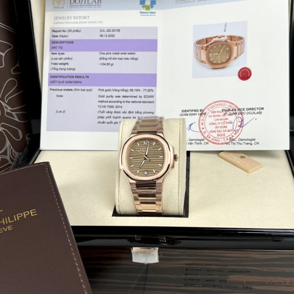 Patek Philippe Best Replica Watches Nautilus 7118 Gold Wrapped 3K Factory 35.2mm