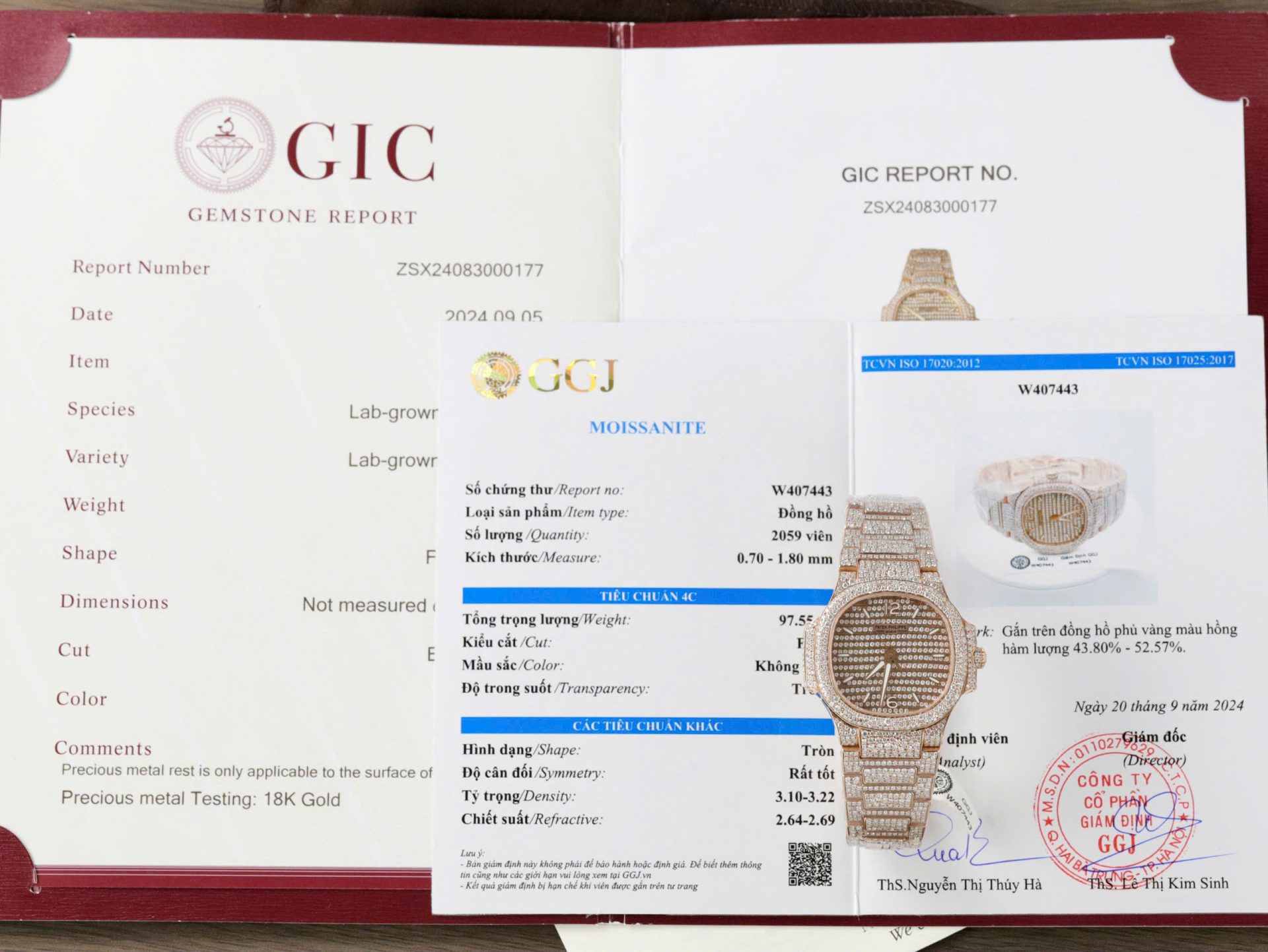 Dong-Ho-Patek-Philippe-Nautilus-7118-Che-Tac-Boc-Vang-Dinh-Kim-Cuong-Moissanite-35-10.jpg Patek Philippe Nautilus 7118 Replica Watch Gold Wrapped + Moissanite Diamonds Custom 35.2mm - Image 1
