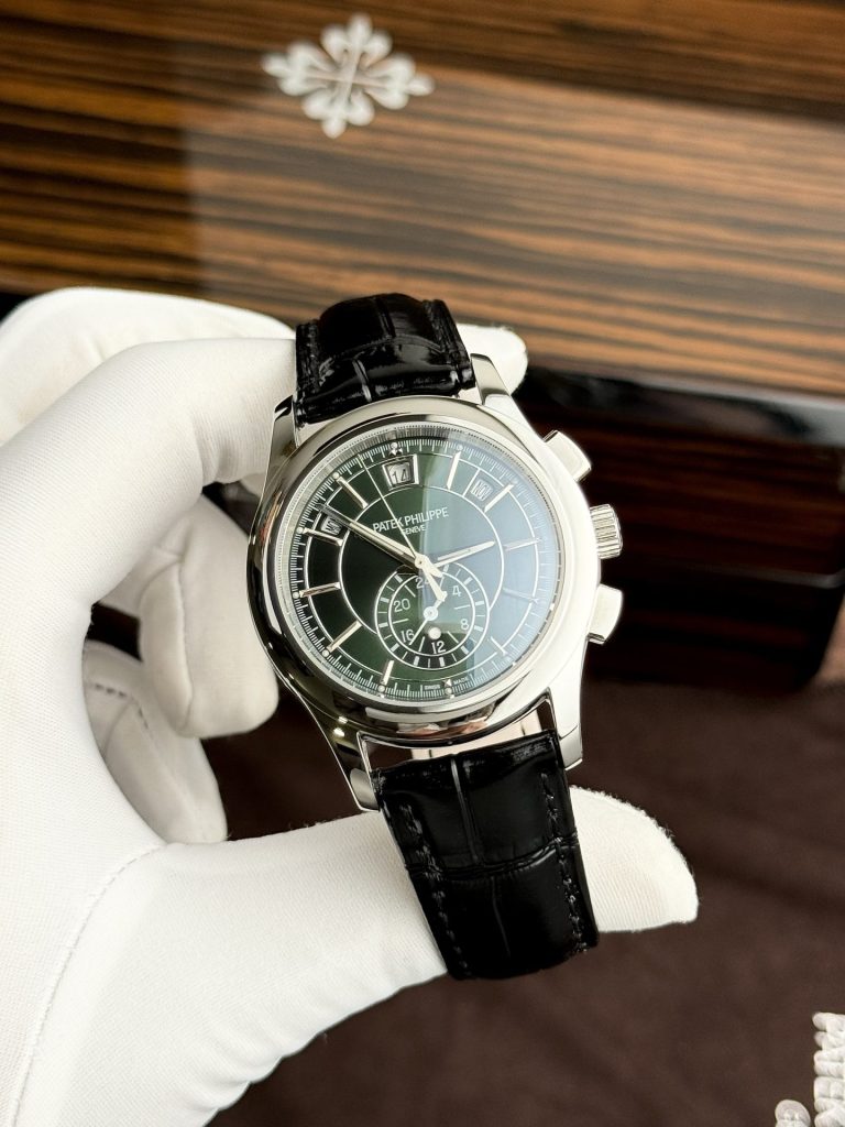 Dong-Ho-Patek-Philippe-Rep-11-Complications-5905G-Mat-Xanh-La-Cay-42mm-3.jpg Patek Philippe Replica Watch Complications 5905G Dial Green 42mm - Image 1