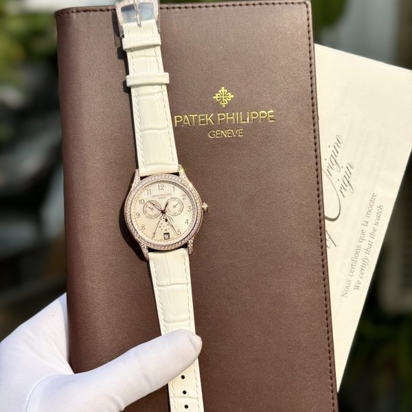 Patek Philippe Replica Watch Complications 4947R White Leather Strap 38mm