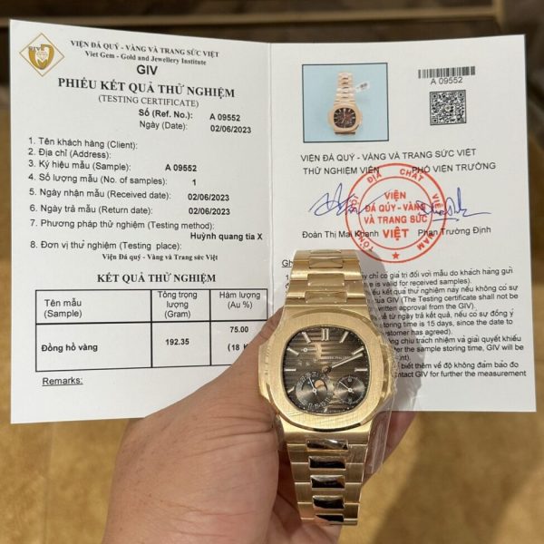 Patek Philippe Best Replica Watch Nautilus 5712R Brown Dial 18K Solid Gold 40mm