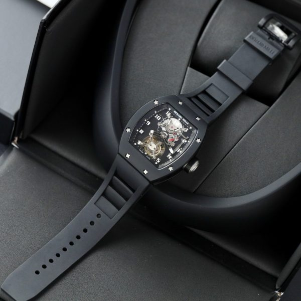 Richard Mille Replica Watch RM001 Tourbillon Black Ceramic 42mm