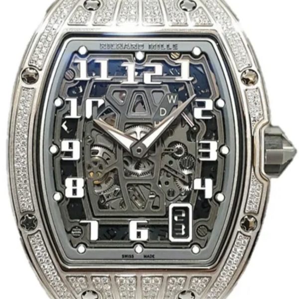 Richard Mille RM67-01 Skeleton Dial Ultra-Thin Customs Natural Diamonds Best Refined 38.7mm