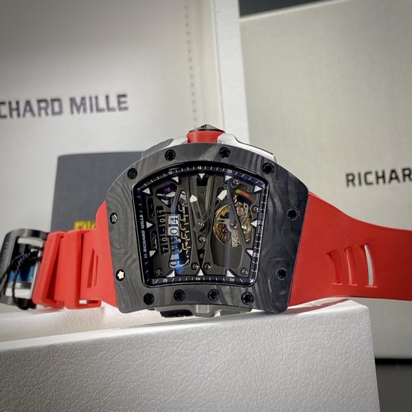 Richard Mille Fake Watch RM70-01 Carbon Red Rubber Strap 45mm