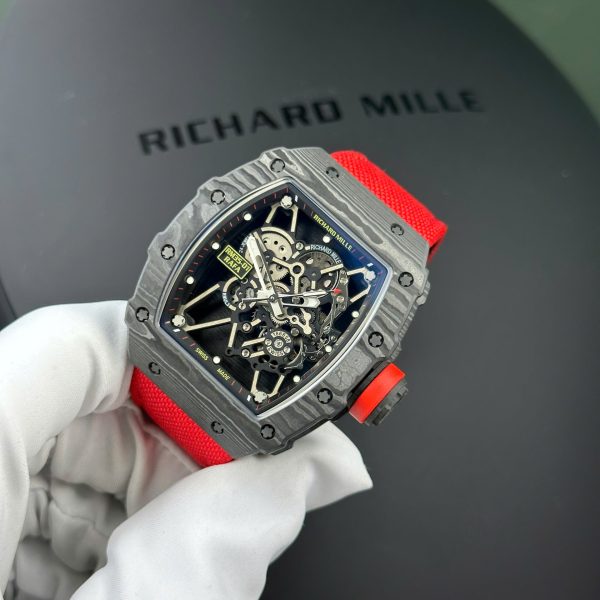 Richard Mille Replica Watches RM35-01 Rafael Nadal Carbon NTPT BBF Factory 44.5x50mm