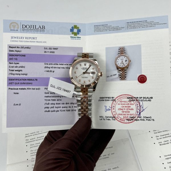 Rolex Replica Watch DateJust 126331 Dial Mother Of Pearl Gold Wrapped GM Factory 41mm