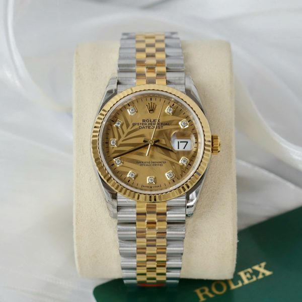 Rolex Replica Watches DateJust 126233 Palm Dial VS Factory 36mm