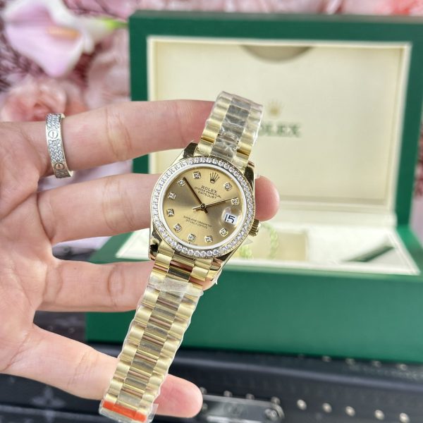 Rolex DateJust 278288 Replica Watch Yellow President Strap 31mm