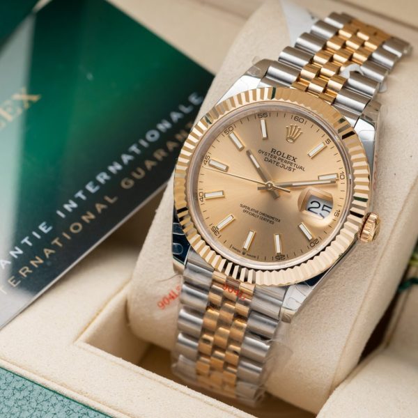 Rolex DateJust Replica Watch Jubilee Strap Gold Wrapped GM Factory 41mm