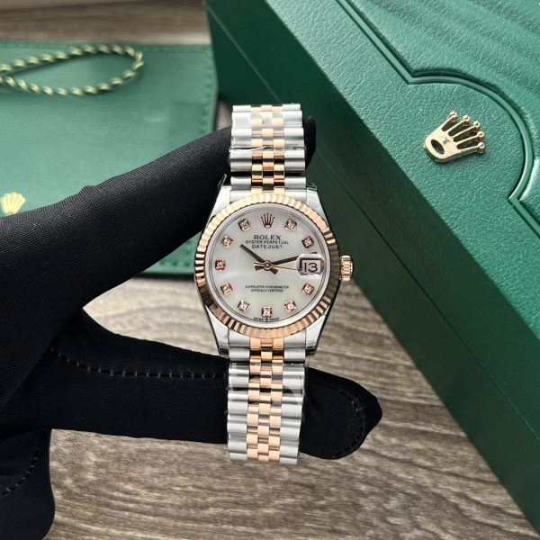 Rolex DateJust Fake Watch Womens Mother Of Pearl Dial 31mm