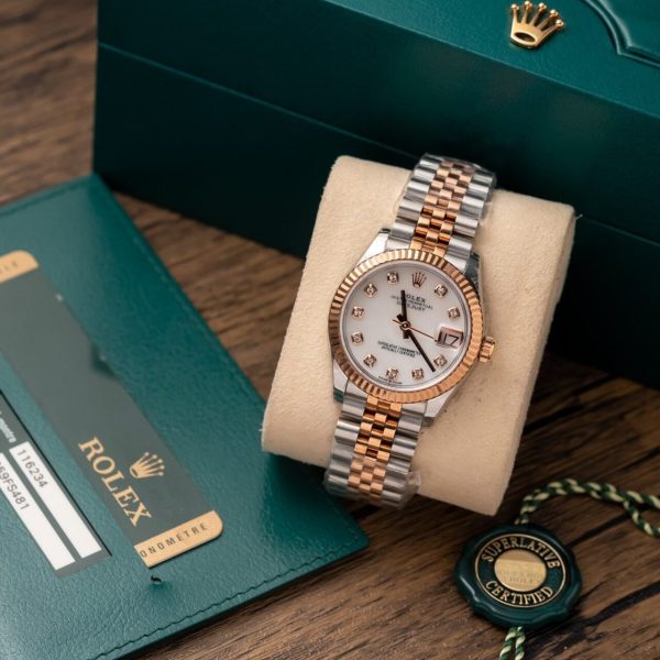 Rolex DateJust Replica Watch Demi Rose Gold 31mm