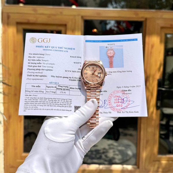 Rolex Day-Date 228235 Gold Wrapped Replica Watch 176 Grams GM Factory 40mm