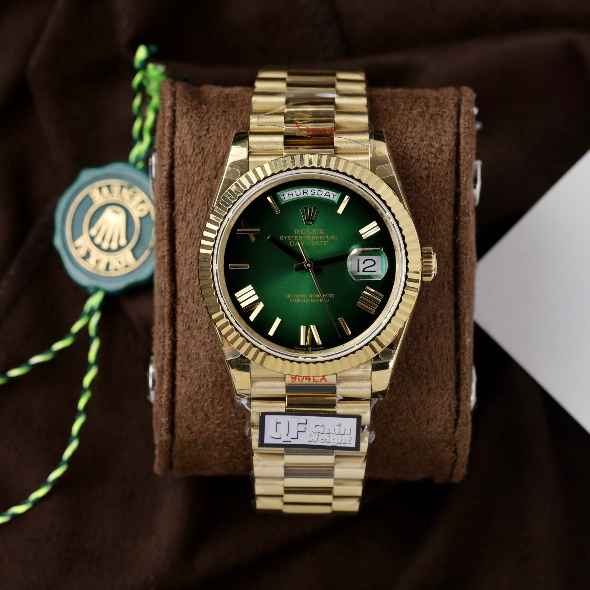 Dong-Ho-Rolex-Day-Date-228238-0069-Green-Ombre-Replica-11-QF-Factory-185-Grams-40mm-11.jpg Rolex Replica Watch Day-Date 228238-0069 Green Ombre 185 Grams QF Factory 40mm - Image 1