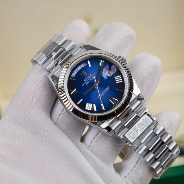 Rolex Best Replica Watch Day-Date Blue Ombre QF Factory 40mm