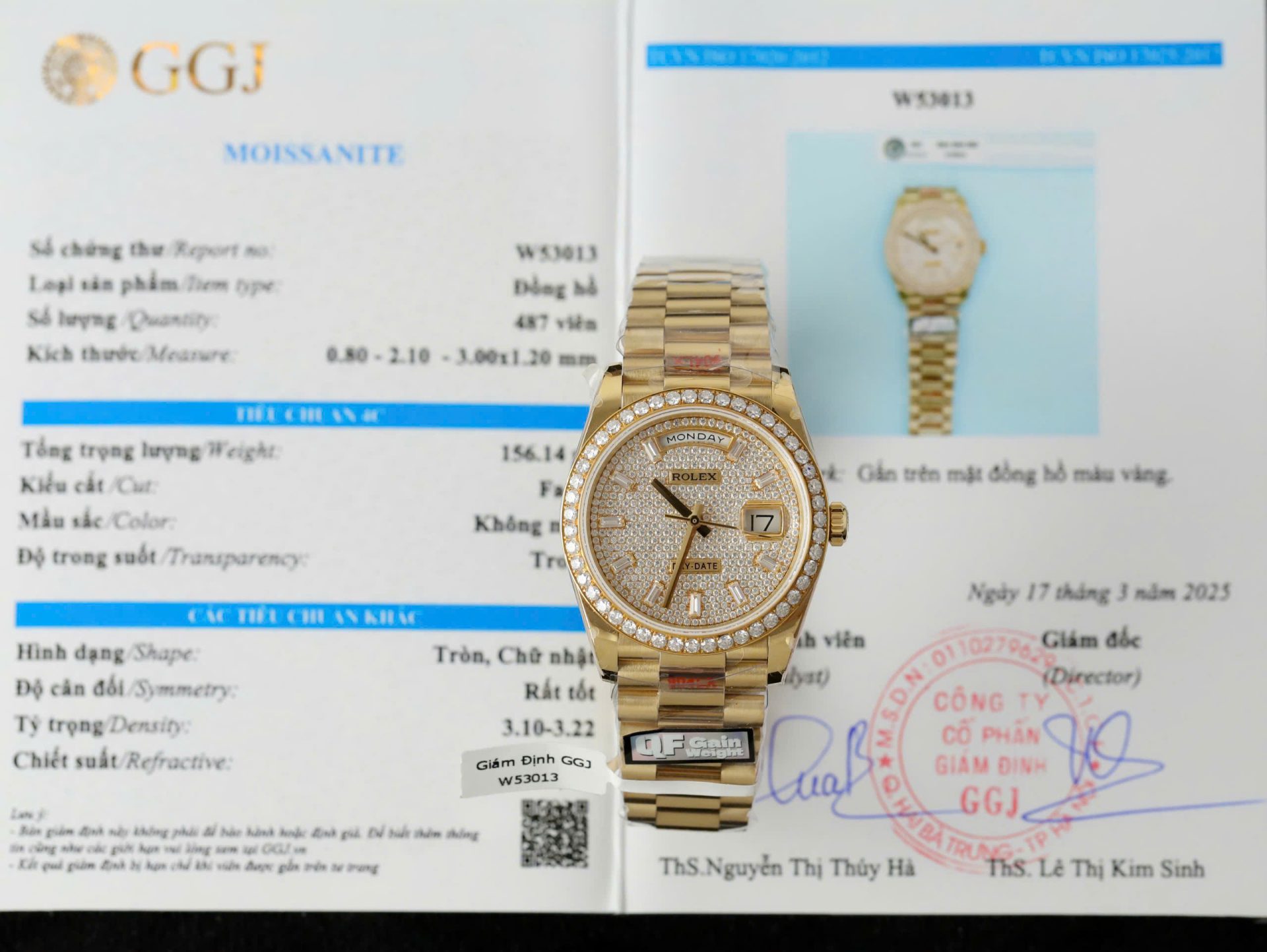 Dong-Ho-Rolex-Day-Date-Che-Tac-Boc-Vang-18K-Dinh-Moissanite-Trong-Luong-159Gram-QF-36mm-1.jpg Rolex Day-Date Best Copies Watch 18K Gold Wrapped + Moissanite Diamonds Weight 159Gram QF 36mm - Image 1