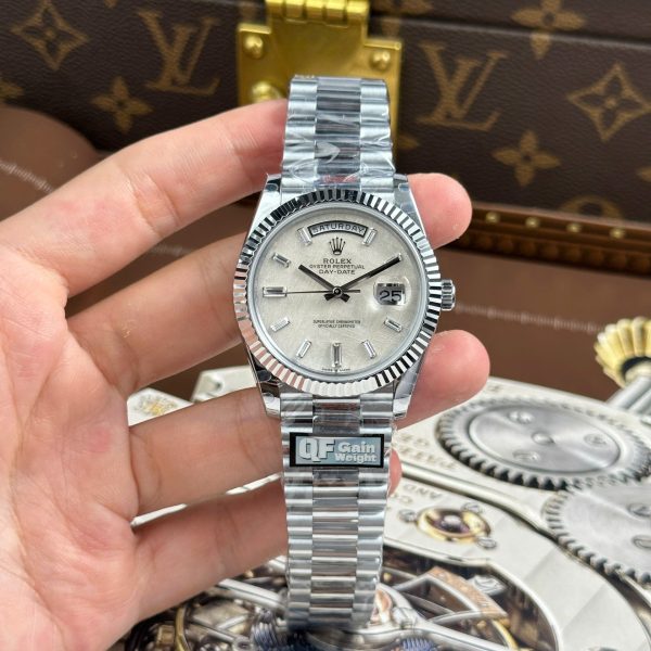 Rolex Day-Date Replica Watches Meteorite Dial Weight 186 Grams QF Factory 40mm