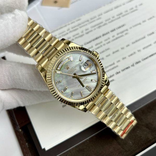 Rolex Day-Date Clone Watch Mother Of Pearl Dial TW Factory 40mm