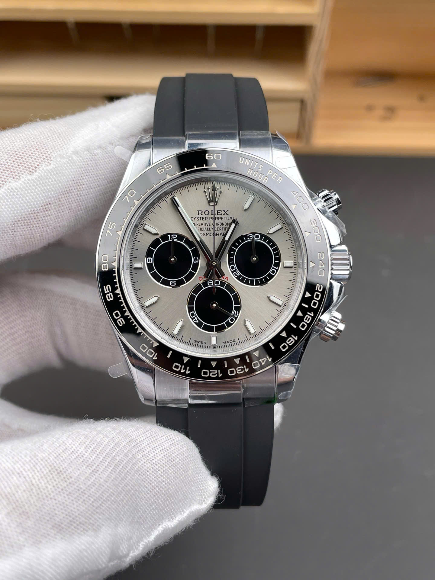 Dong-Ho-Rolex-Daytona-126519LN-Che-Tac-Mat-Xam-May-Co-Thuy-Sy-Nha-May-QF-40mm-2.jpg Rolex Daytona 126519LN Luxury Fake Watches Gray Dial Automatic Movement QF Factory 40mm - Image 1