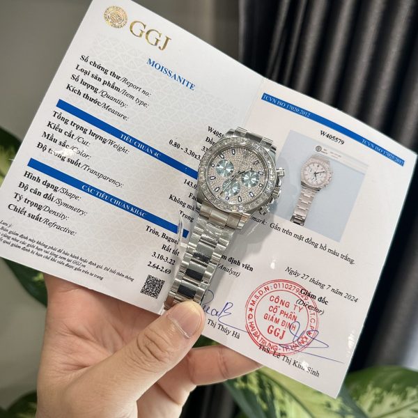 Rolex Best Replica Watch Daytona Custom Diamonds Moissanite 40mm