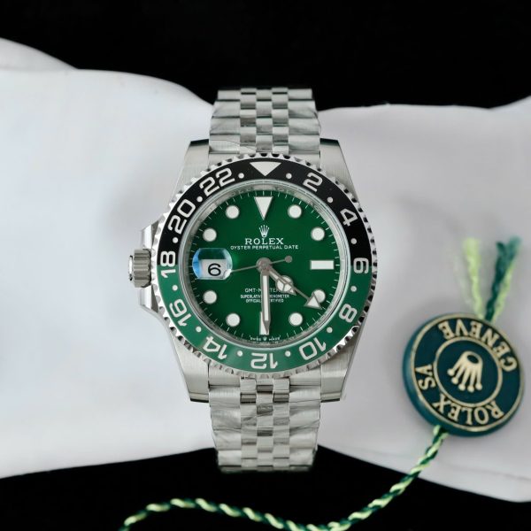 Rolex GMT-Master II 126729VTNR Copies Watch Green Dial Jubilee Strap 40mm