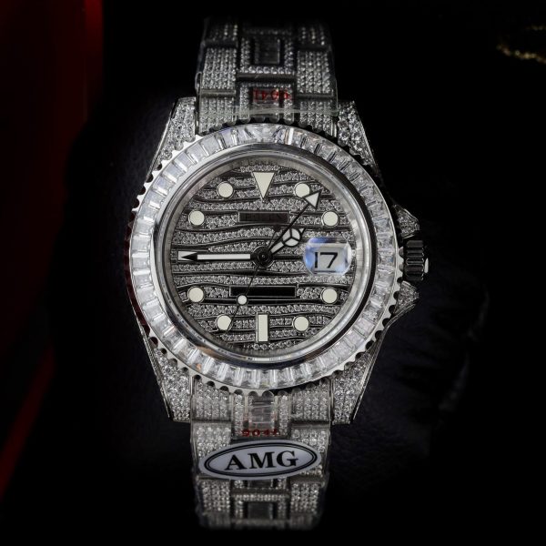 Rolex Replica Watch GMT Master II Custom Full CZ AMG Factory 40mm