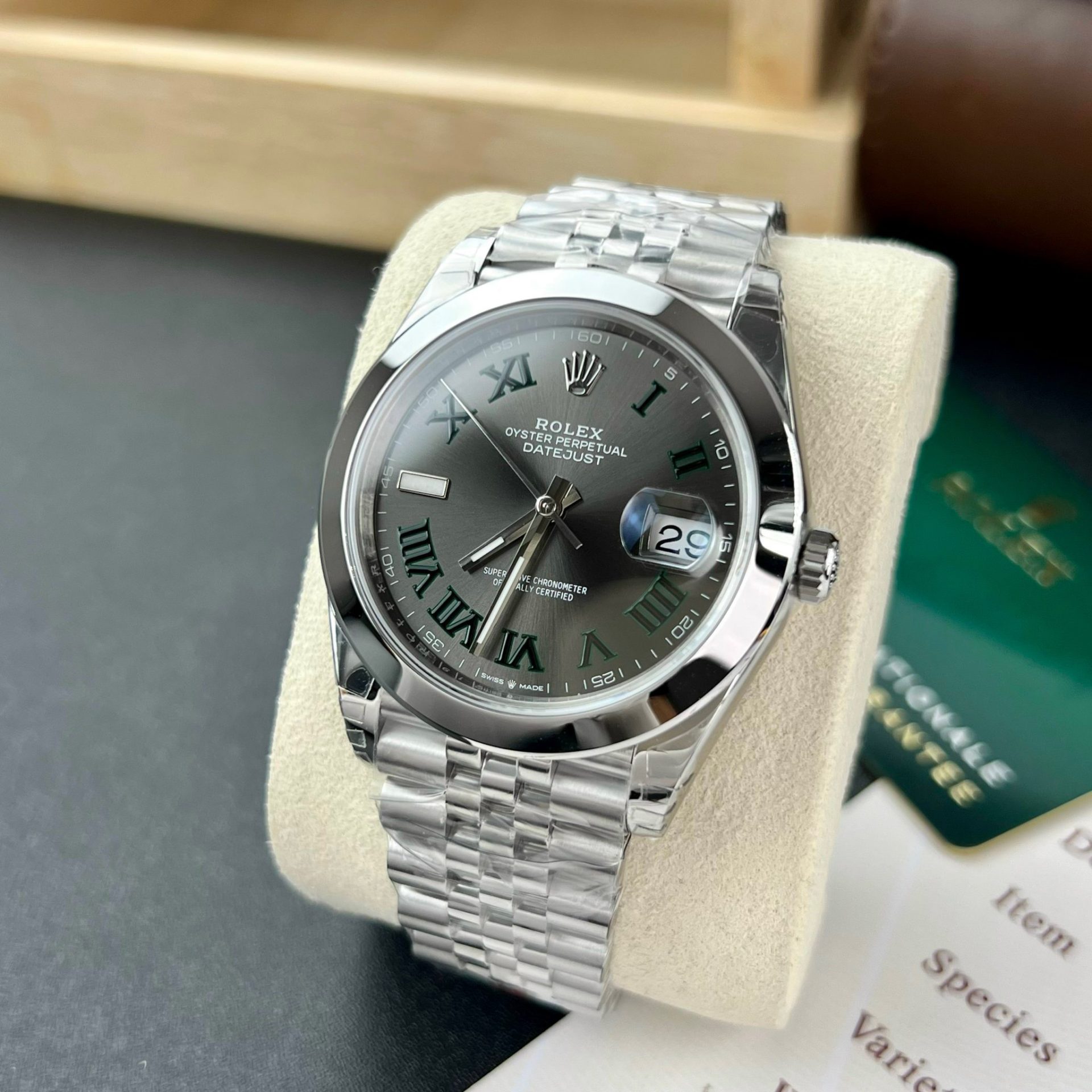 Dong-Ho-Rolex-Rep-11-DateJust-126300-Mat-Wimbledon-VS-Factory-41mm-4.jpg Rolex Replica Watch DateJust 126300 Wimbledon Dial VS Factory 41mm - Image 1