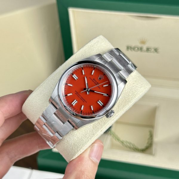 Rolex Replica Watch Oyster Perpetual 126000 Red Dial Clean Factory 36mm