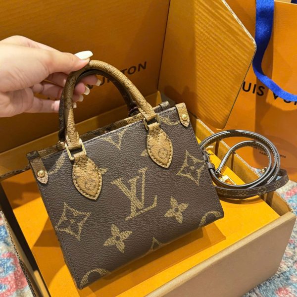 Louis Vuitton LV Onthego Women-s Handbag Monogram Pattern Super Quality 18cm