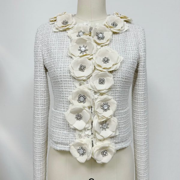 Chanel 2025 Resort Collection CC25C Exclusive Couture Floral Knit Jacket