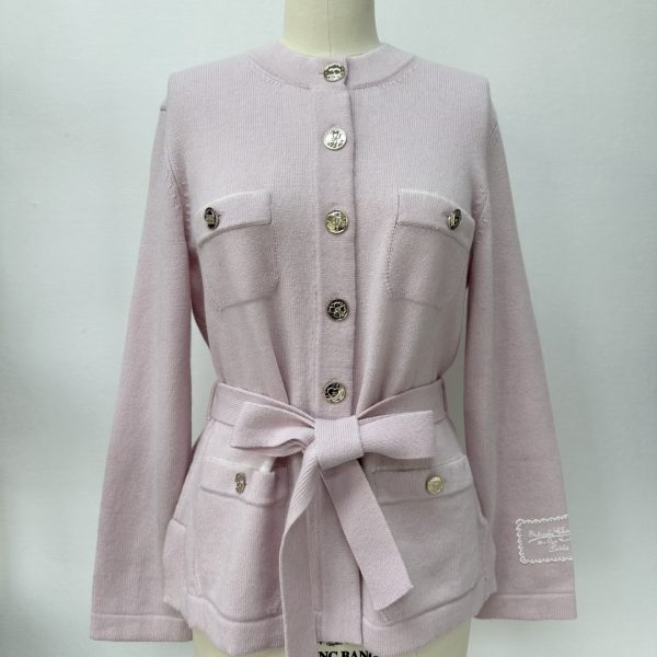 CC25B Belted Cashmere Cardigan