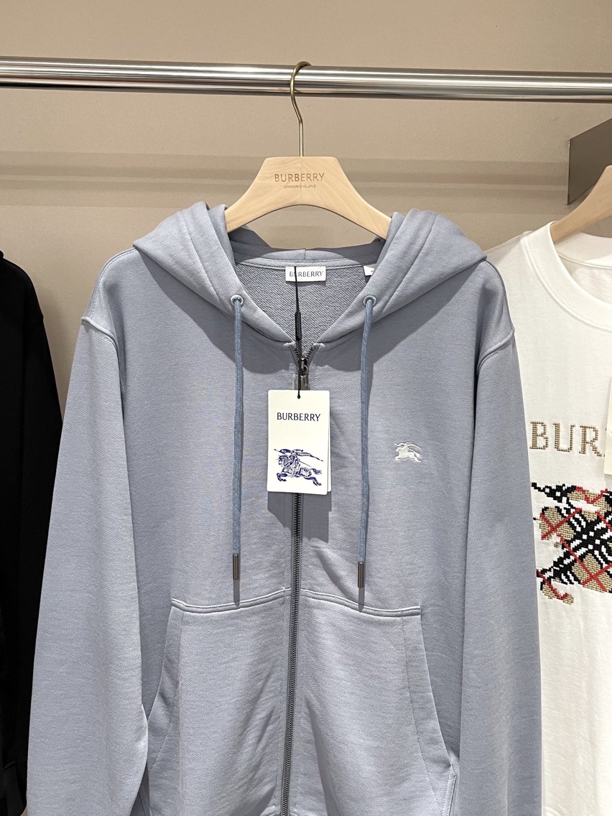 Burberry 2025 Fall/Winter EKD Zip Hoodie - Image 6