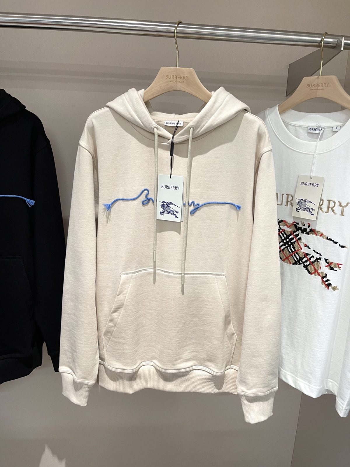 Burberry 2025 Pre-Fall Signature Logo Cotton Hoodie - Image 1