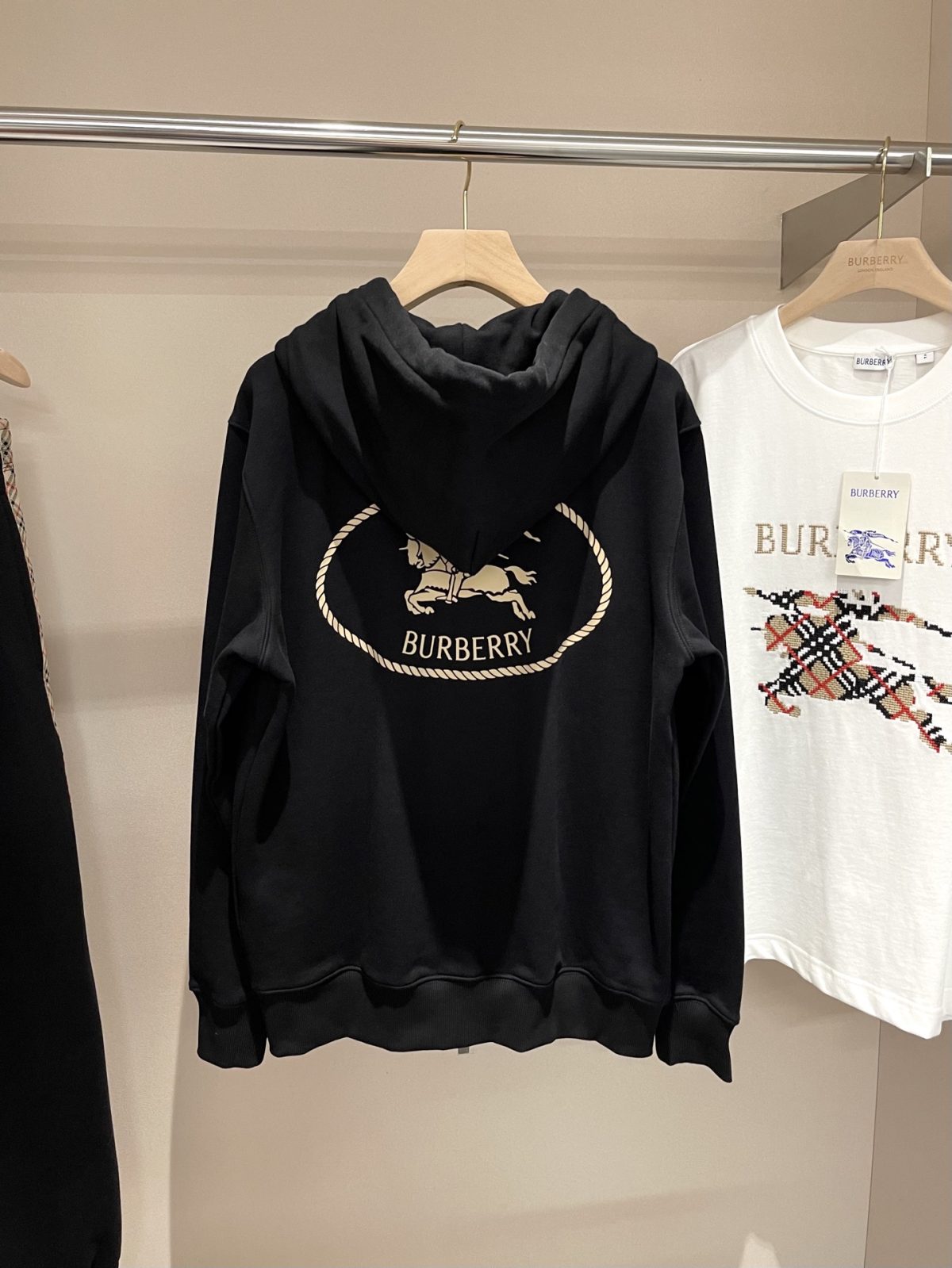 Burberry 2025 Fall/Winter EKD Cotton Zip Hoodie - Image 4