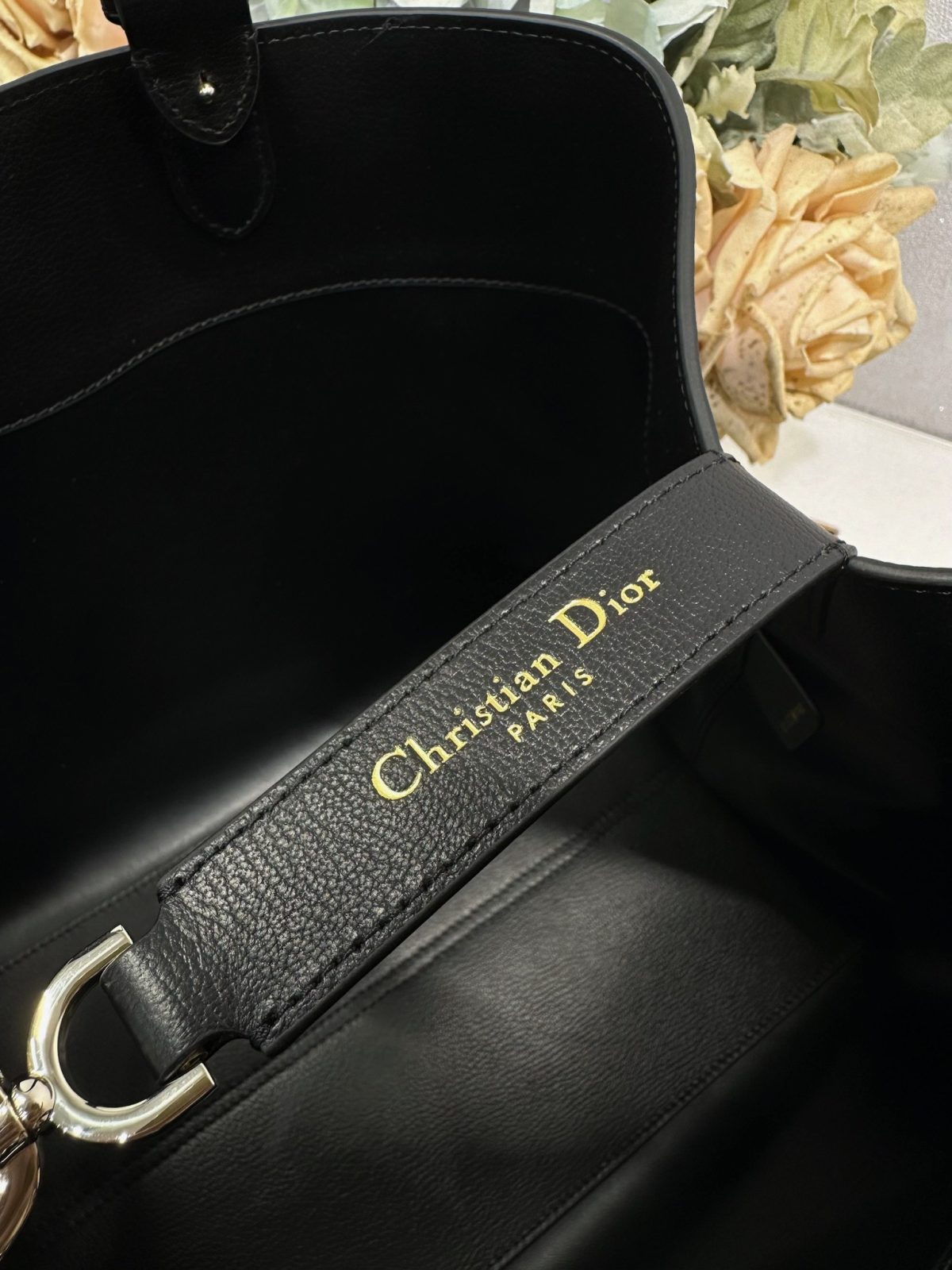 Dior Toujours Bag (Large, Black Goatskin) - Image 7