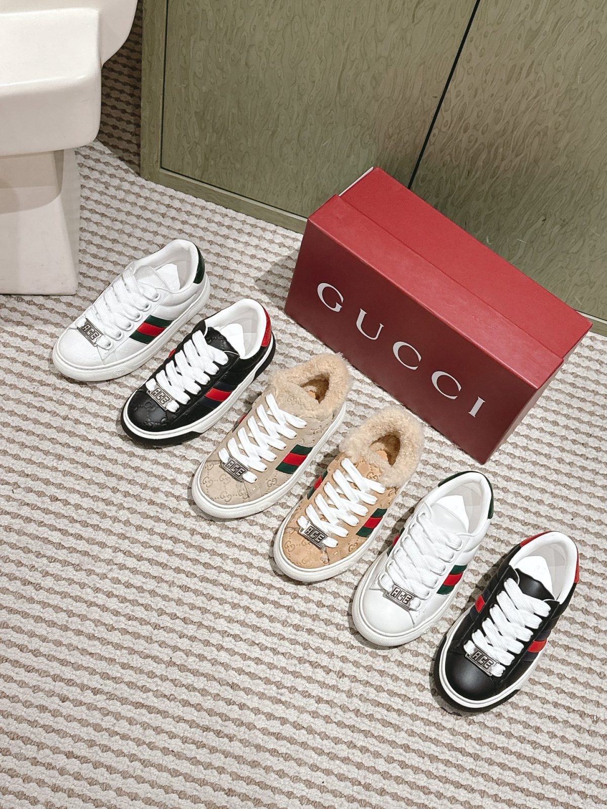 Gucci 2024 Spring/Summer Small White Sneakers | Upgraded Edition - Image 2