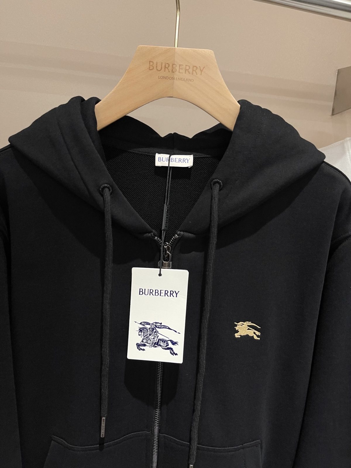 Burberry 2025 Fall/Winter EKD Cotton Zip Hoodie - Image 6