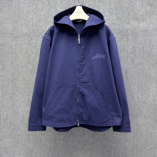 DIOR × LEWIS HAMILTON 2025FW Blue Hooded Jacket