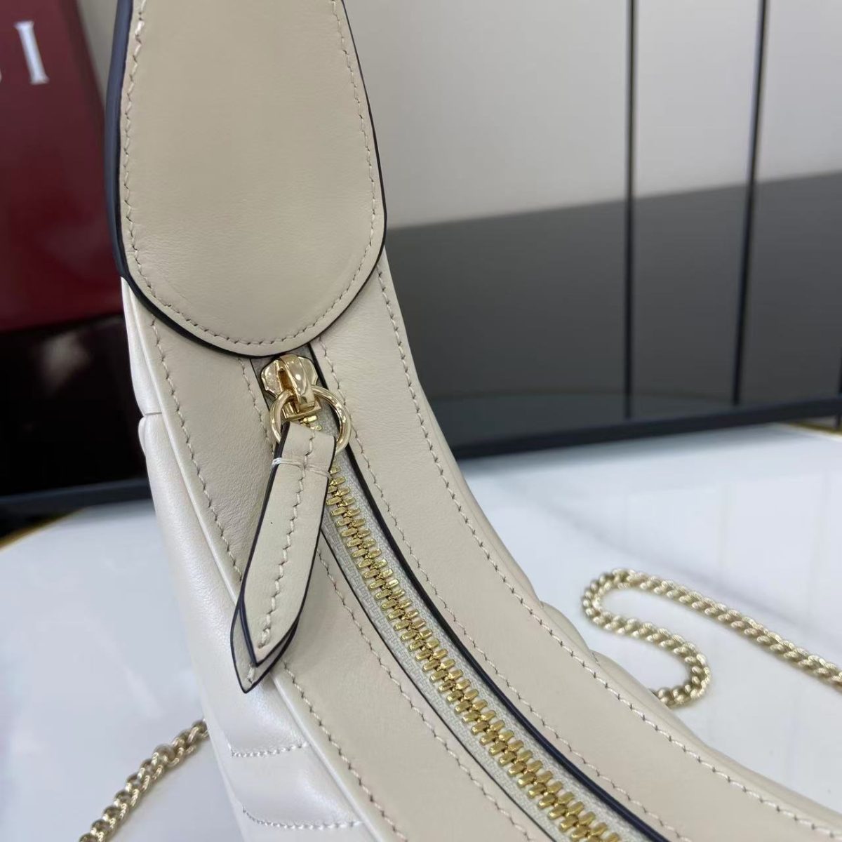 Gucci GG Marmont Small Shoulder Bag | New White Leather Design - Image 7