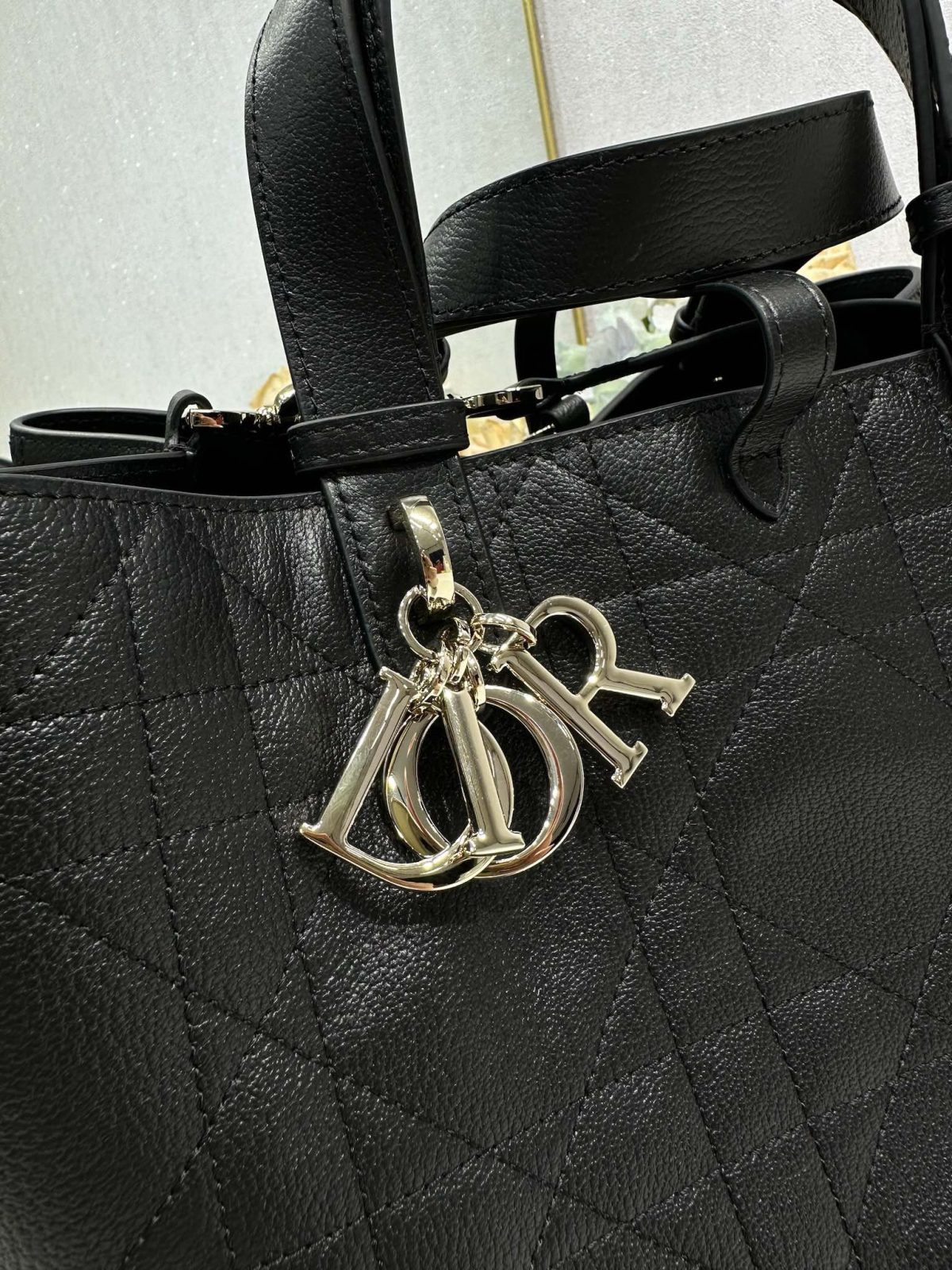 Dior Toujours Bag (Large, Black Goatskin) - Image 10